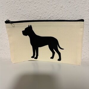 New Custom Cane Corso Breed Dog Cosmetic Pouch